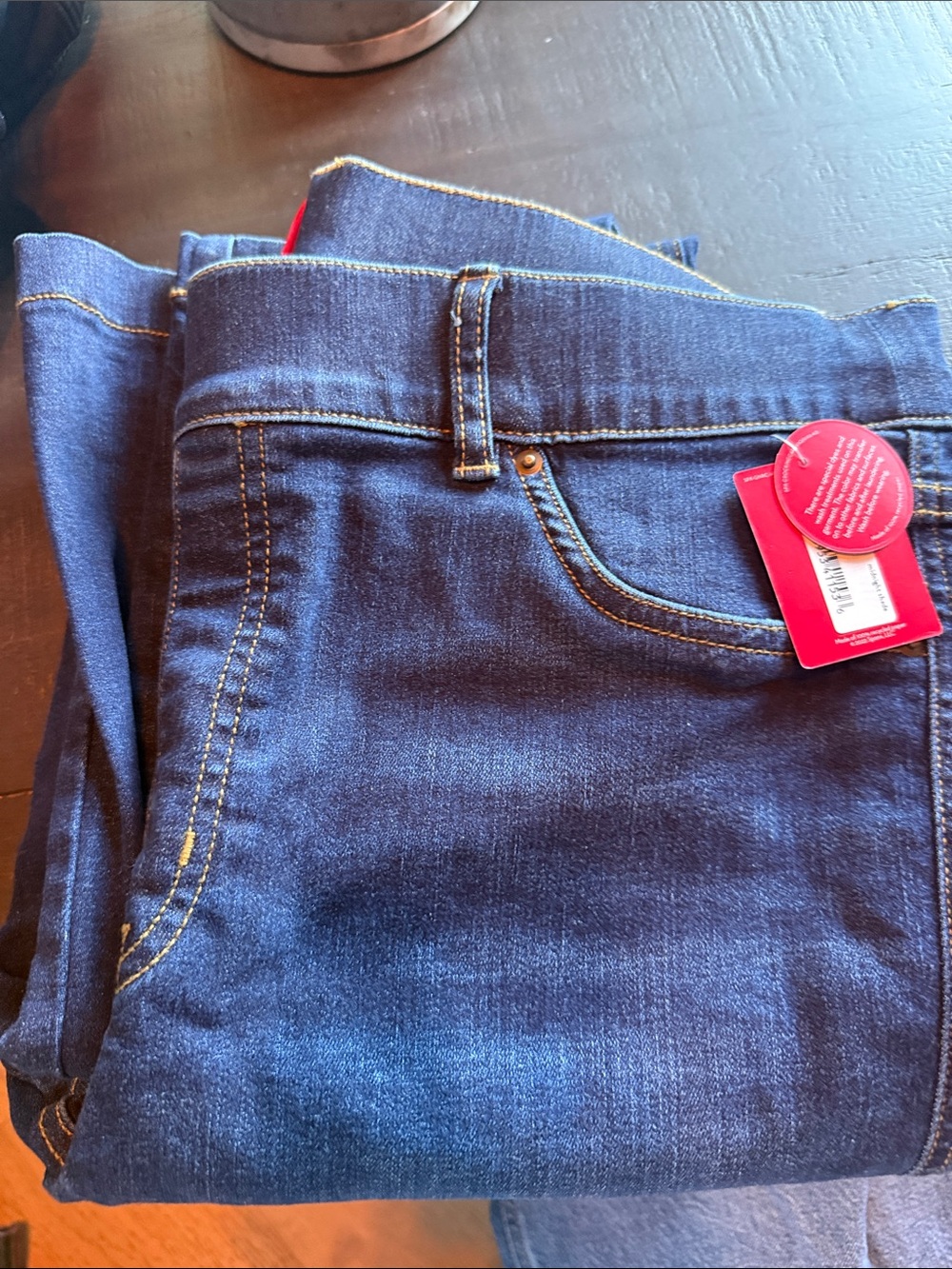 Spanx brand new. Tags. Dark Blue Women's Stretch - Classic Slim Fit boot cut XL